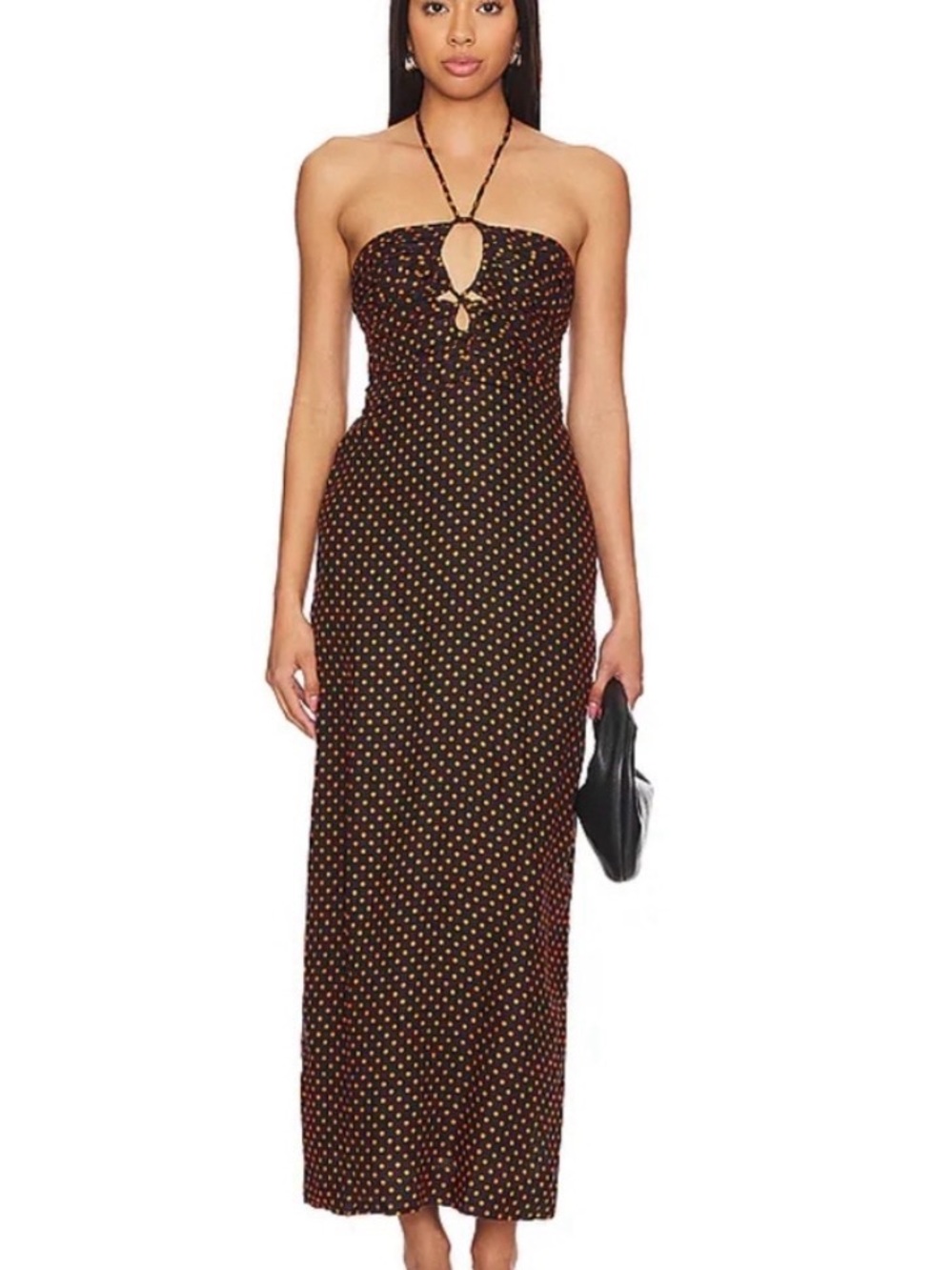Faithful the Brand Polka Dot Tie Dress